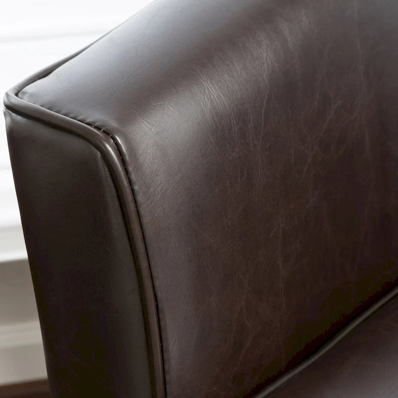 28.75-Inch PU Upholstered Club Chair with Birch Wood Legs