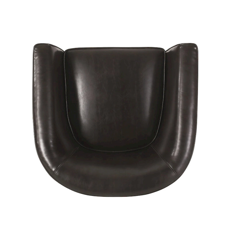28.75-Inch PU Upholstered Club Chair with Birch Wood Legs