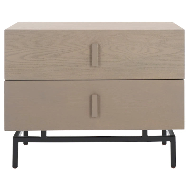 SAFAVIEH Herschel Grey/ Black Storage Cabinet - 28W x 18D x 22H