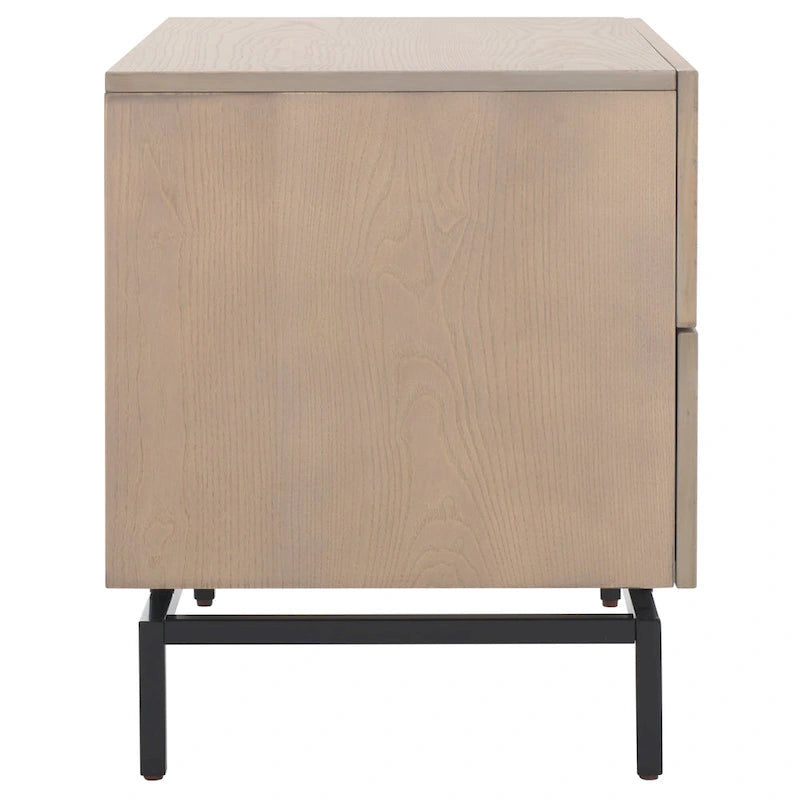 SAFAVIEH Herschel Grey/ Black Storage Cabinet - 28W x 18D x 22H