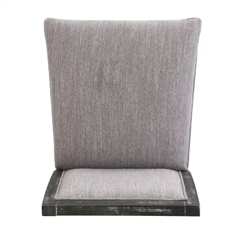 Retro Bar Stools, Set of 2 Upholstered 30.5" Bar Height Chairs with Fabric Cushion and Wood Frame