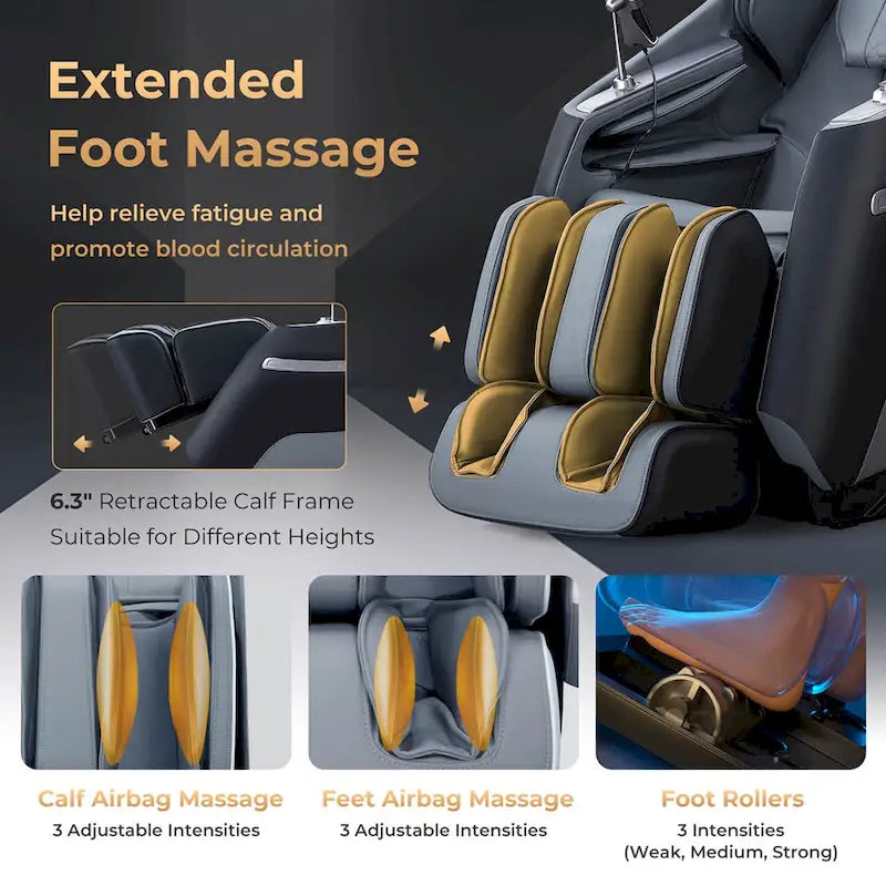 Zero Gravity SL Track Full Body Massage Chair with Waist Heating