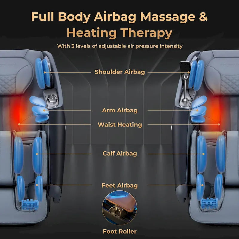 Zero Gravity SL Track Full Body Massage Chair with Waist Heating