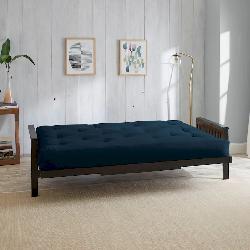 5"-Futonmatratze in Queensize mit Knopfheftung