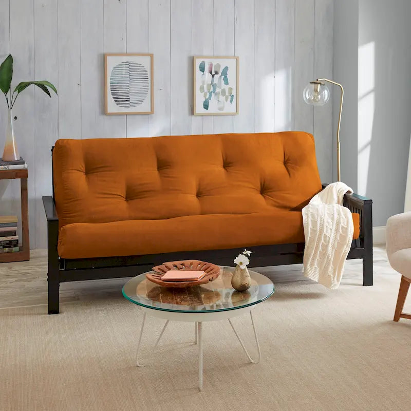 5"-Futonmatratze in Queensize mit Knopfheftung