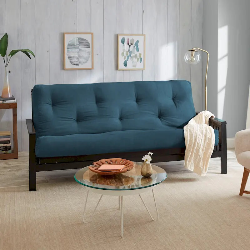 5"-Futonmatratze in Queensize mit Knopfheftung