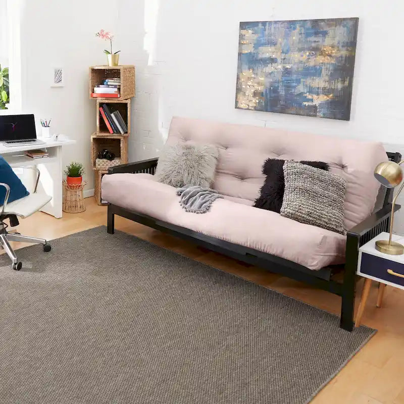 5"-Futonmatratze in Queensize mit Knopfheftung