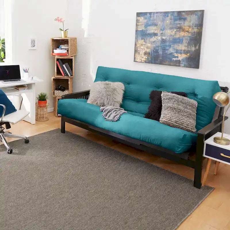 5"-Futonmatratze in Queensize mit Knopfheftung
