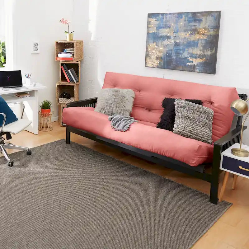 5"-Futonmatratze in Queensize mit Knopfheftung