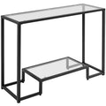 Modern Tempered Glass Console Table for Entryway or Porch