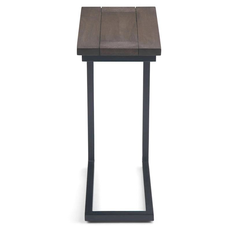 WYNDENHALL Rhonda 18 inch Wide Solid Metal Industrial C Side Table - 18 W x 10 D x 24 H