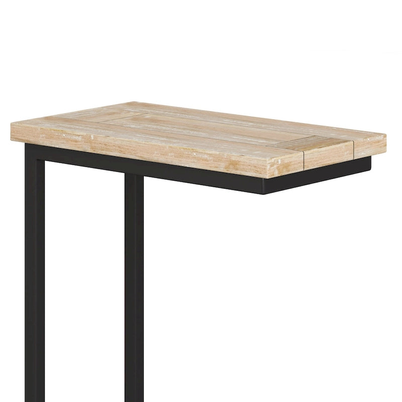 WYNDENHALL Rhonda 18 inch Wide Solid Metal Industrial C Side Table - 18 W x 10 D x 24 H