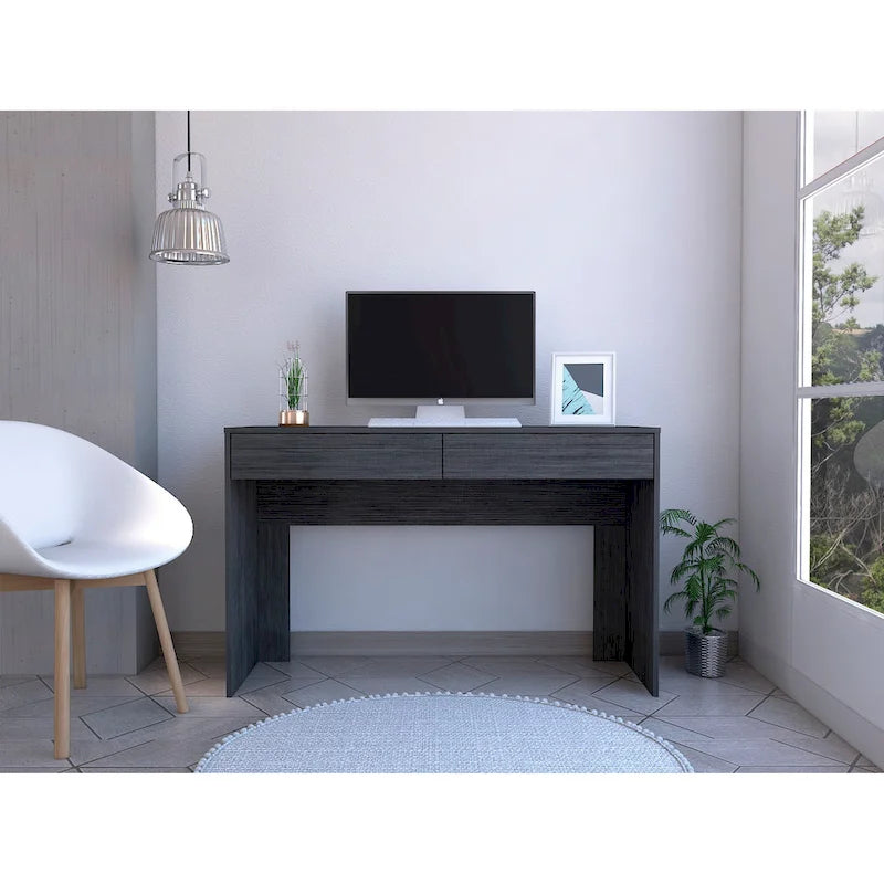 FM Furniture Tampa 2-Drawer Computer Desk with 2 Handleless Drawers
