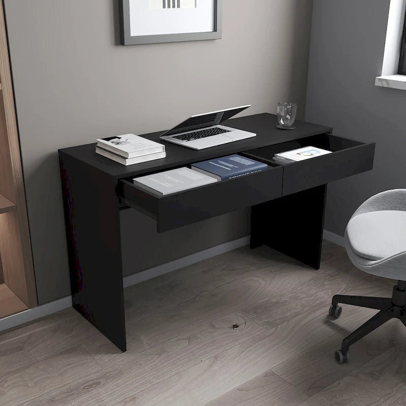 FM Furniture Tampa 2-Drawer Computer Desk with 2 Handleless Drawers