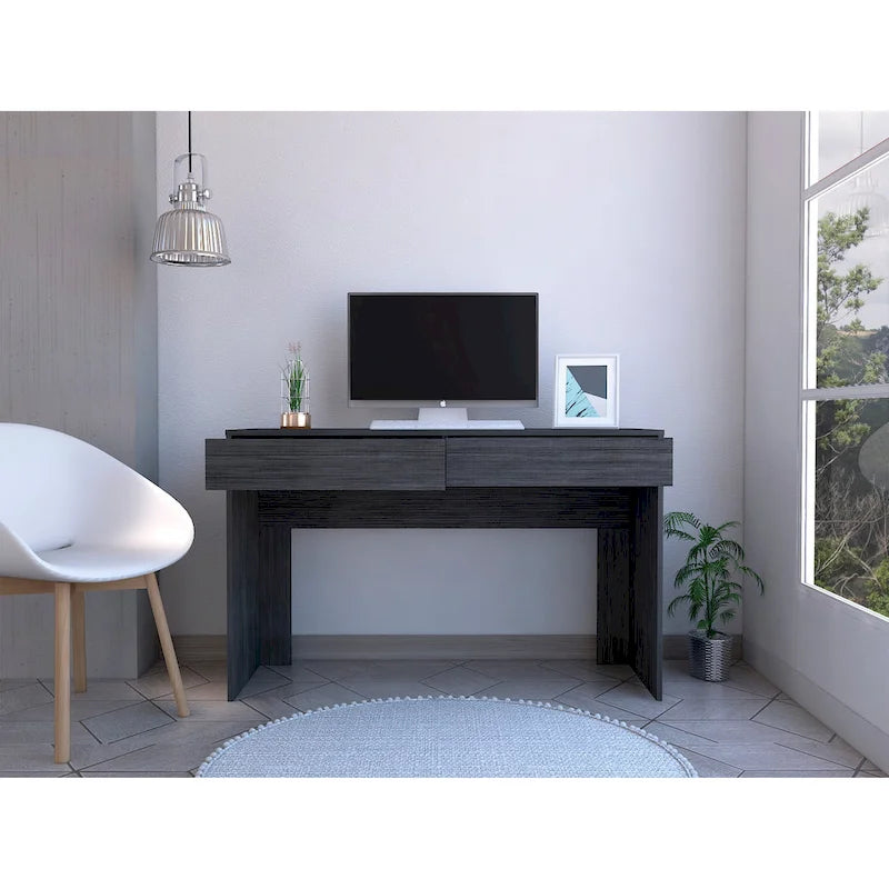 FM Furniture Tampa 2-Drawer Computer Desk with 2 Handleless Drawers