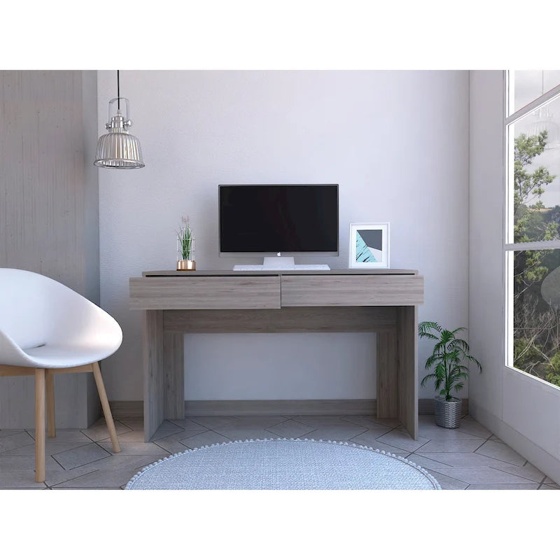FM Furniture Tampa 2-Drawer Computer Desk with 2 Handleless Drawers