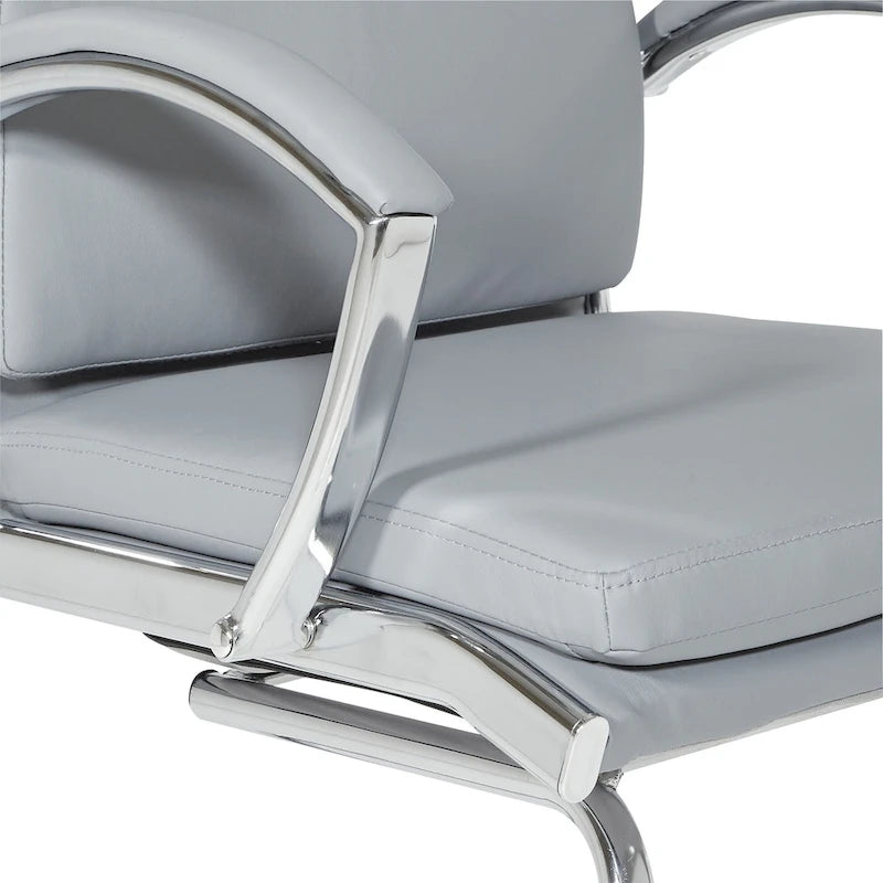 Mid Back Faux Leather Vistor's Chair
