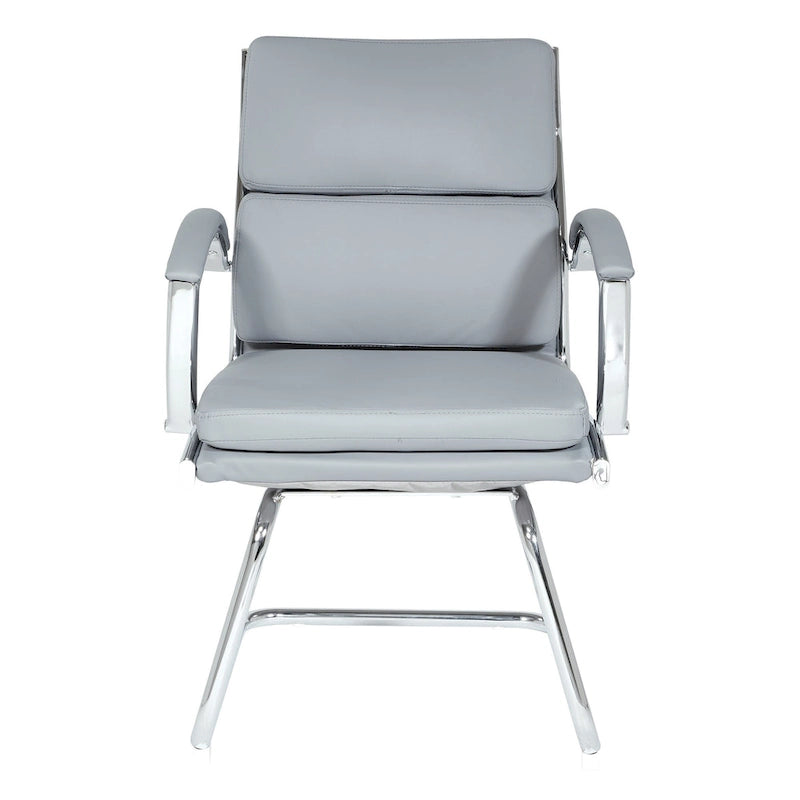 Mid Back Faux Leather Vistor's Chair