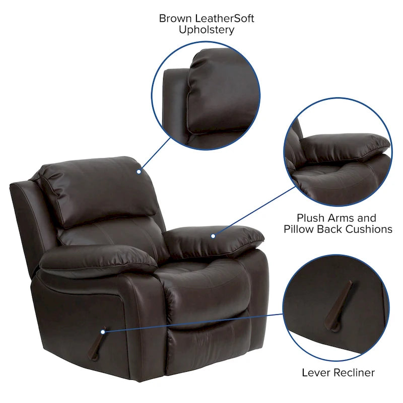 LeatherSoft Rocker Recliner