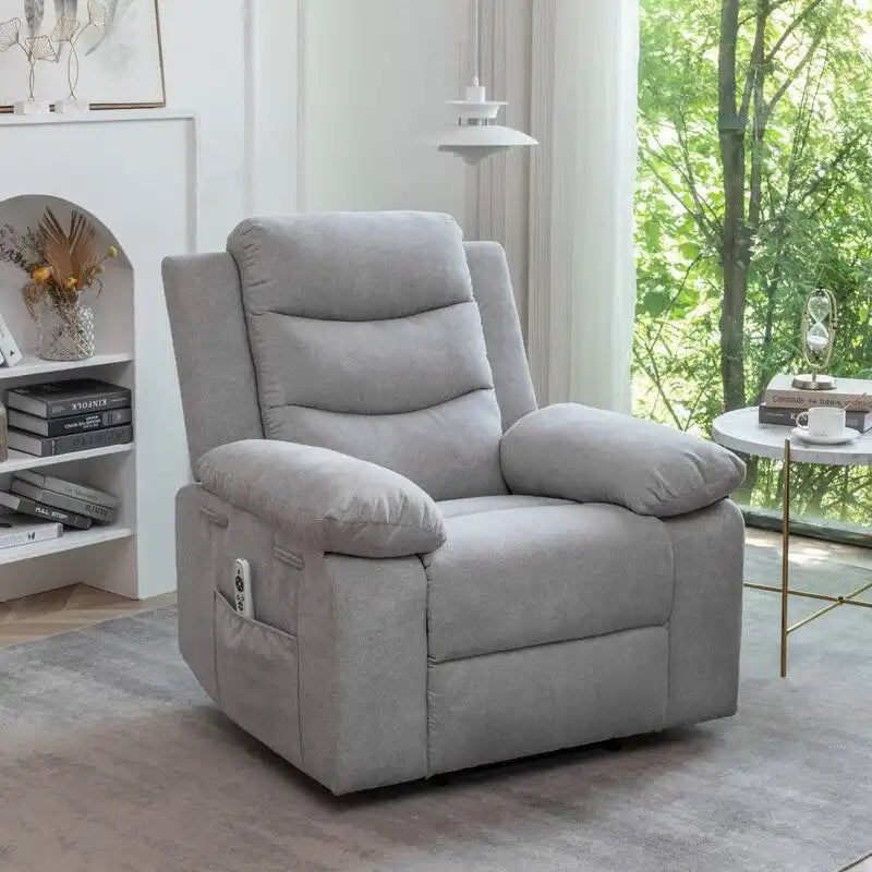 Power Recliner with Adjustable Massage and Heating System