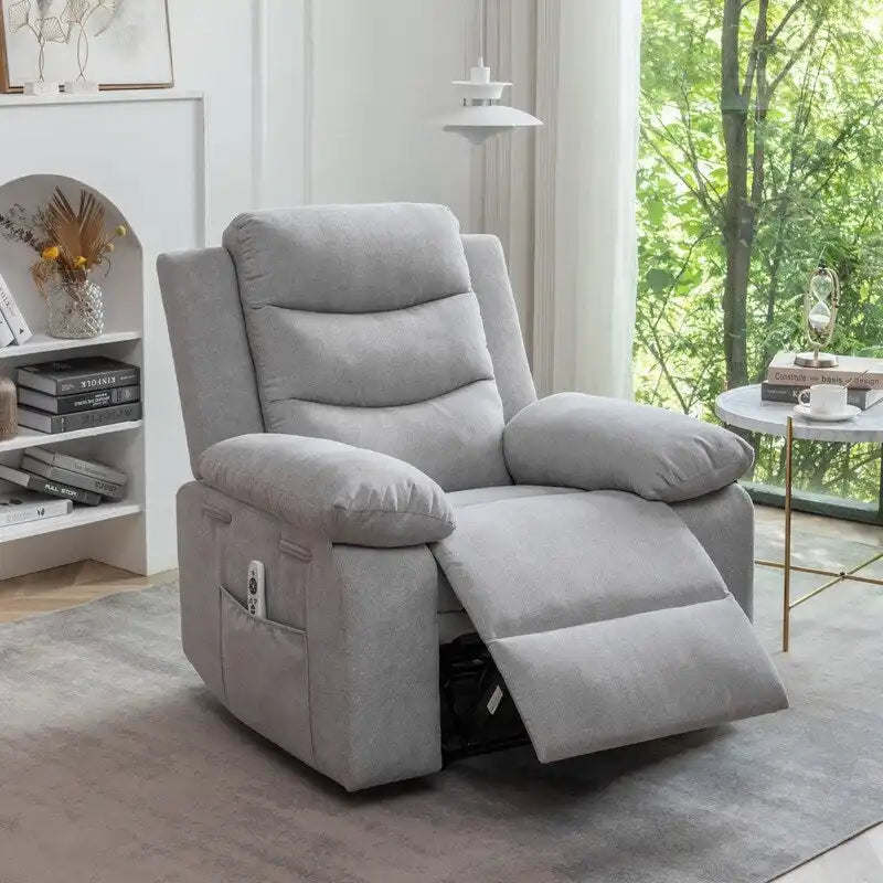 Power Recliner with Adjustable Massage and Heating System