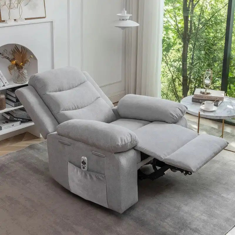 Power Recliner with Adjustable Massage and Heating System