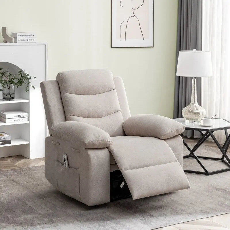 Power Recliner with Adjustable Massage and Heating System