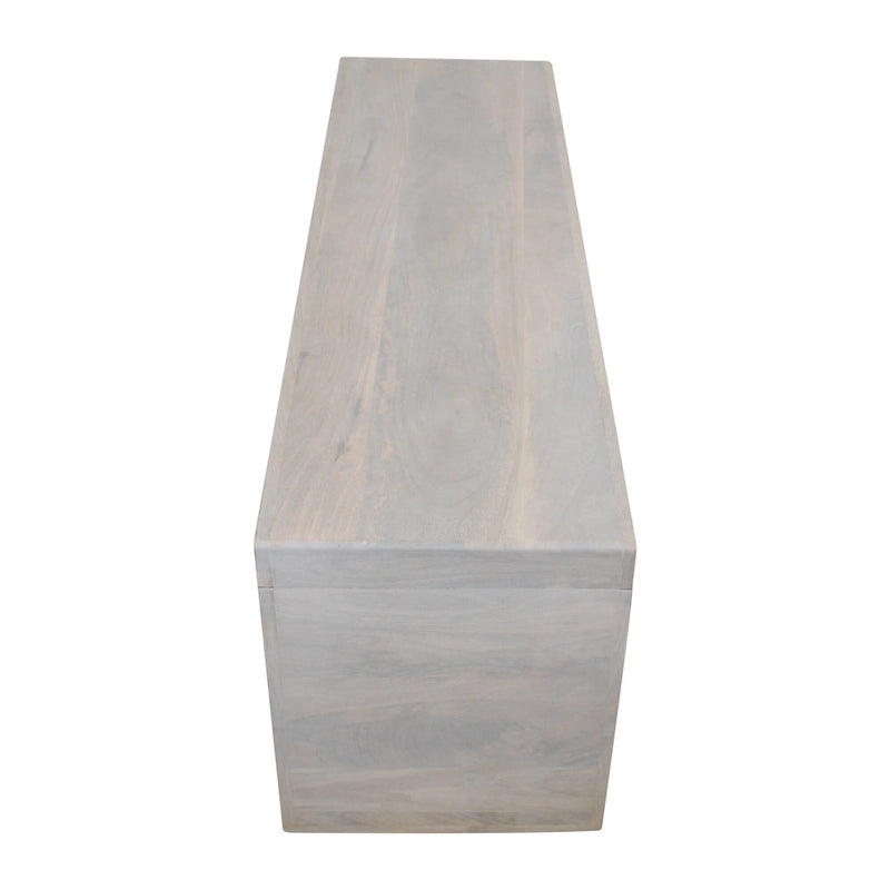 51-Inch White Sand Solid Mango Wood Bench