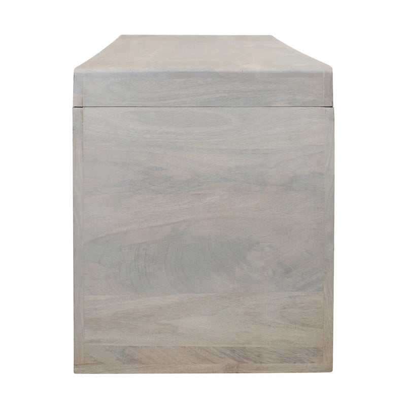 51-Inch White Sand Solid Mango Wood Bench